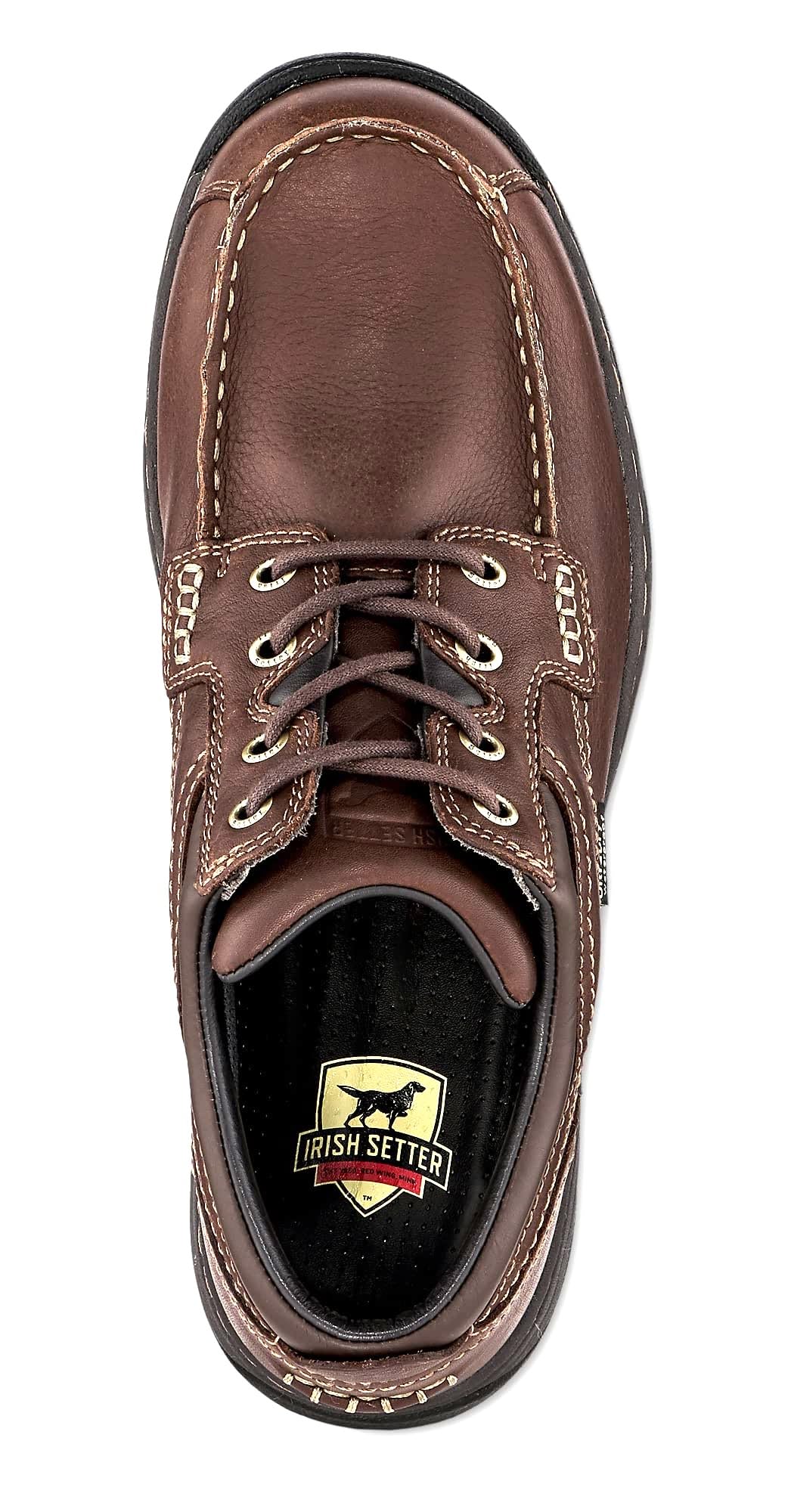 Irish Setter, Soft Paw, Men’s, Waterproof, Full Grain Leather, Oxford Shoe, Brown - Image 6