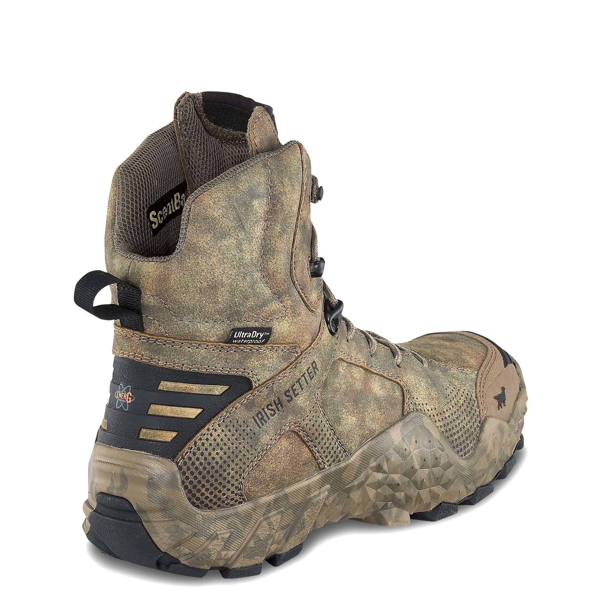 Irish Setter, VaprTrek, Men’s, 8", Waterproof, Hunting Boot, Earth Field Camo - Image 3