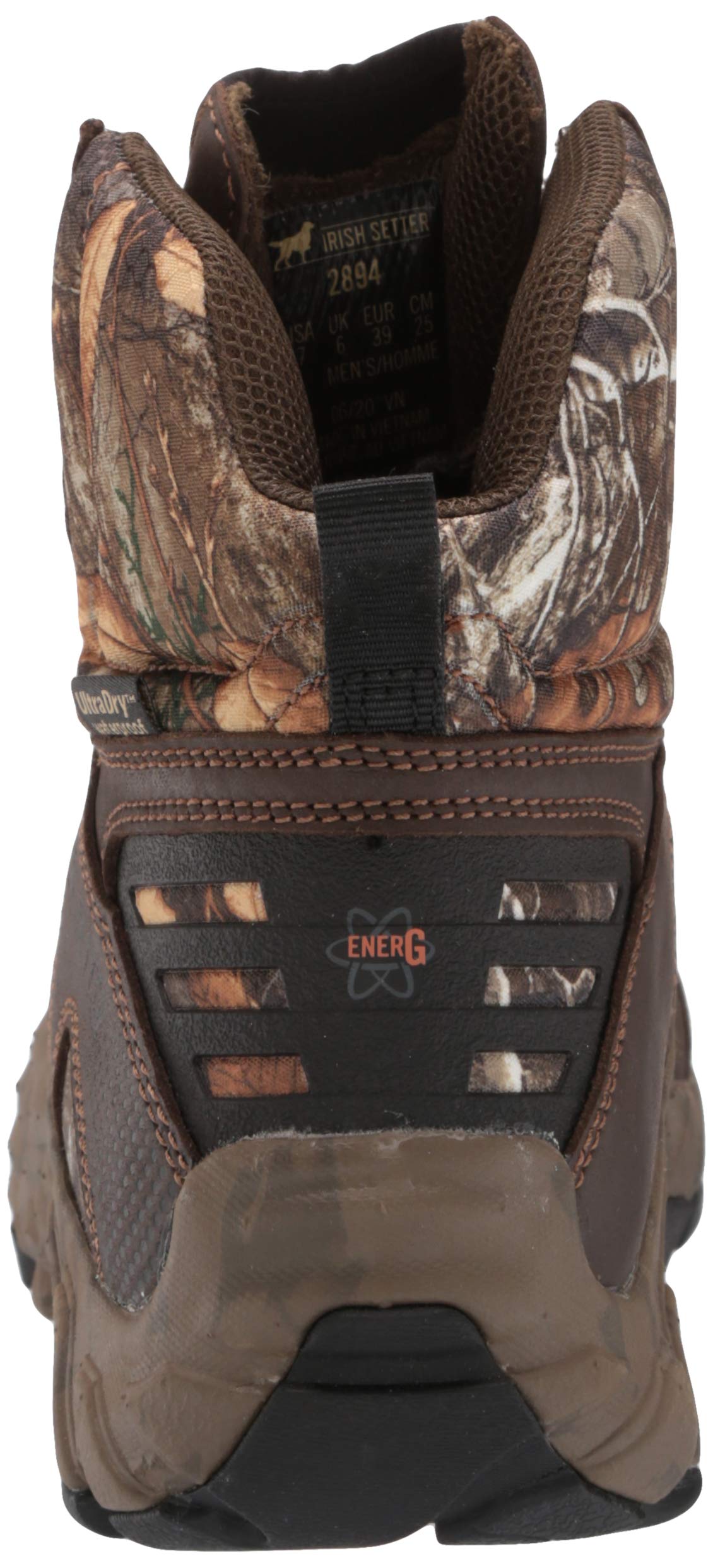 Irish Setter, VaprTrek, Men’s, 8", Waterproof, Hunting Boot, Earth Field Camo - Image 3